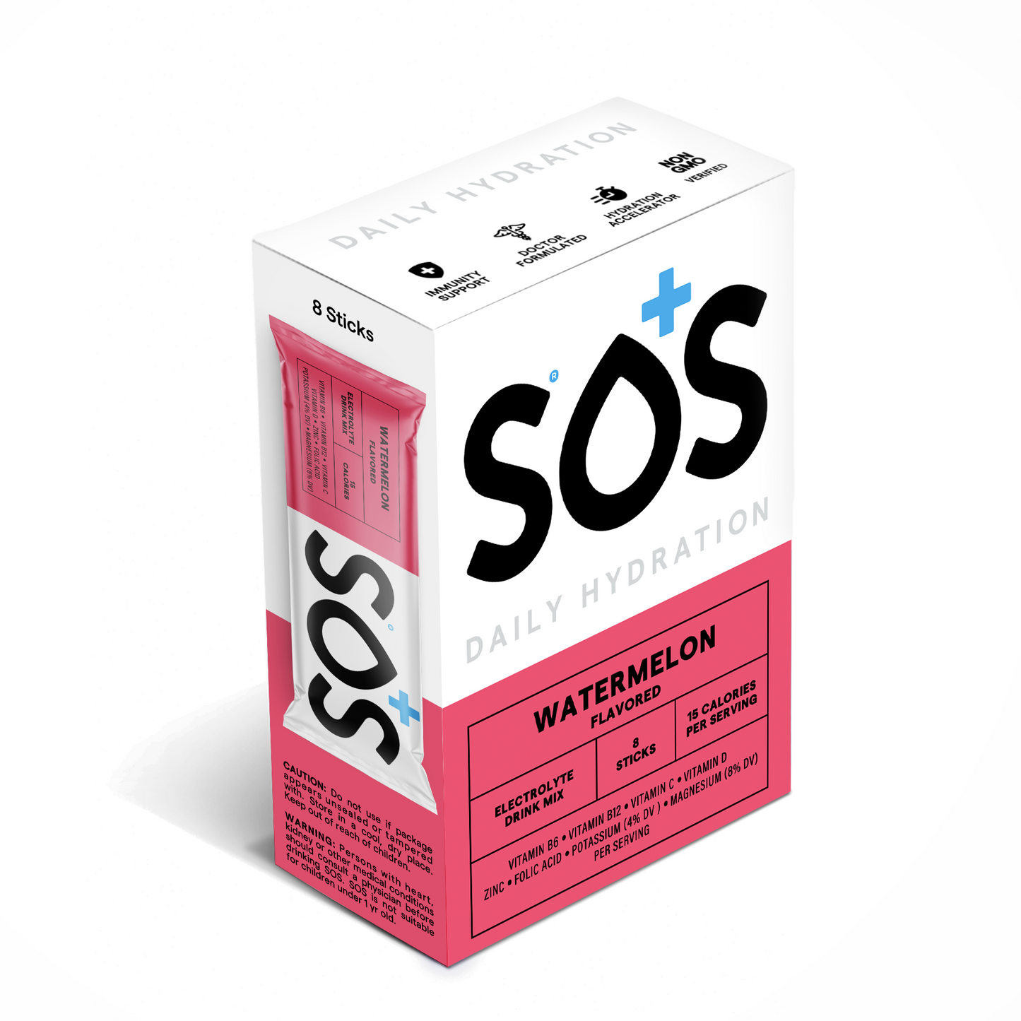 SOS Daily Vitamin Enhanced Watermelon Flavour (8 sticks)